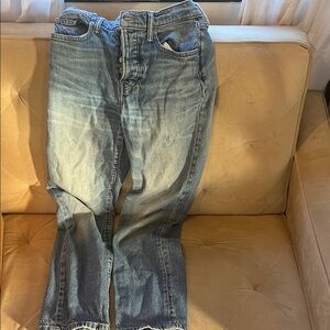 Lucky Brand Light Blue Button-Fly Jeans